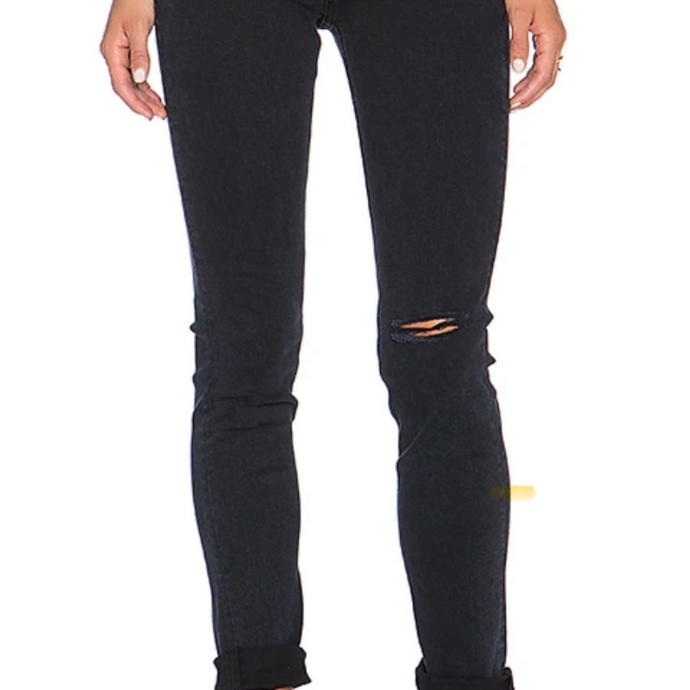 Rag & Bone "Dre" Low-Rise Slim Boyfriend Jeans Neiman & Saks Black
Stretch Denim